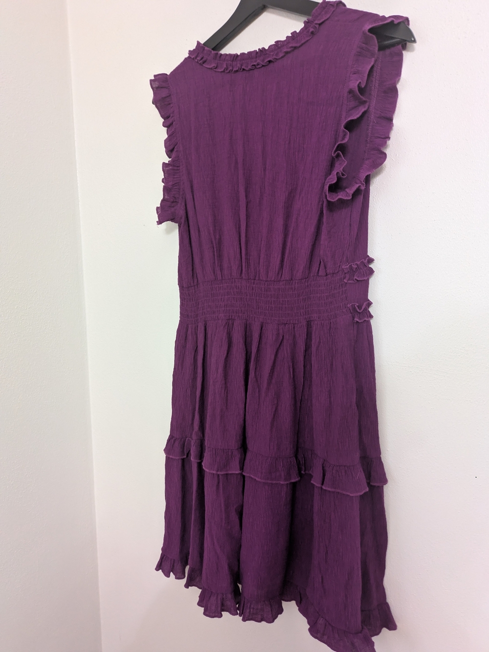 Pinch Purple Ruffle Tiered V-Neck Midi Dress - Picture 5 of 6